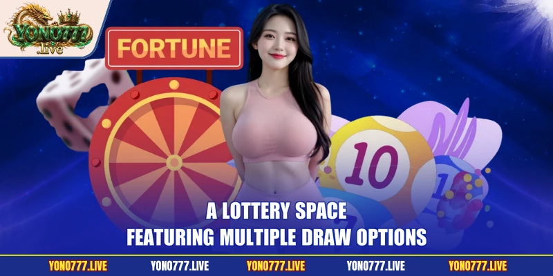 A lottery space featuring multiple draw options